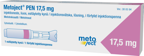 METOJECT PEN 17.5 mg injektioneste, liuos, esitäytetty kynä 1 x 0.35 ml