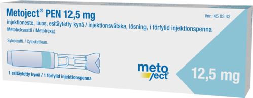 METOJECT PEN 12.5 mg injektioneste, liuos, esitäytetty kynä 1 x 0.25 ml