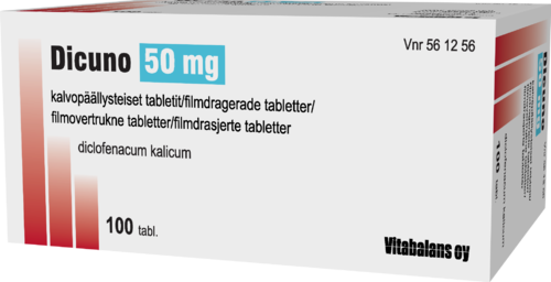 DICUNO 50 mg tabletti, kalvopäällysteinen 1 x 100 fol