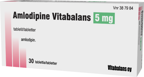 AMLODIPINE VITABALANS 5 mg tabletti 1 x 30 fol
