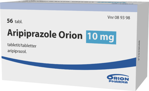 ARIPIPRAZOLE ORION 10 mg tabletti 1 x 56 fol