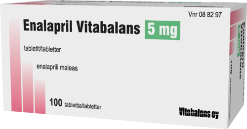 ENALAPRIL VITABALANS 5 mg tabletti 1 x 100 fol
