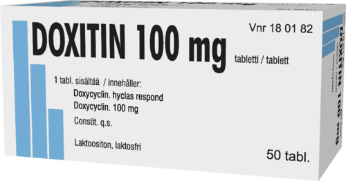 DOXITIN 100 mg tabletti 1 x 50 fol