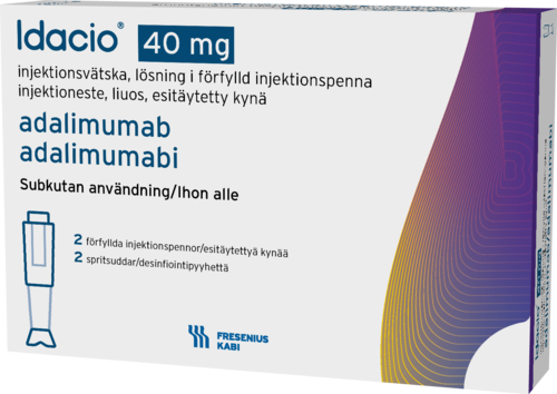 IDACIO 40 mg injektioneste, liuos, esitäytetty kynä 2 x 0.8 ml