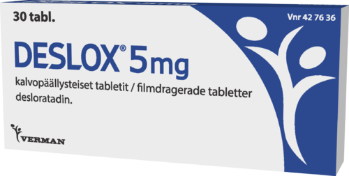 DESLOX 5 mg tabletti, kalvopäällysteinen 1 x 30 fol