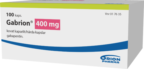 GABRION 400 mg kapseli, kova 1 x 100 fol