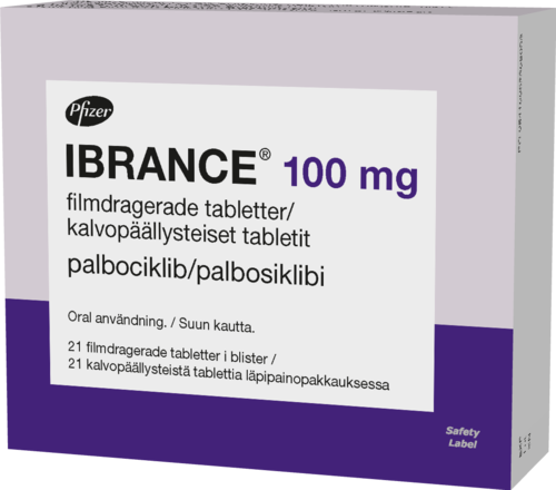 IBRANCE 100 mg tabletti, kalvopäällysteinen 1 x 21 fol
