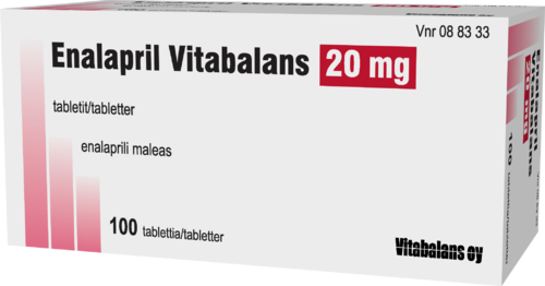 ENALAPRIL VITABALANS 20 mg tabletti 1 x 100 fol