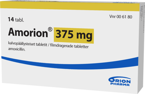 AMORION 375 mg tabletti, kalvopäällysteinen 1 x 14 fol