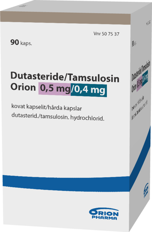 DUTASTERIDE/TAMSULOSIN ORION 0,5/0,4 mg kapseli, kova 1 x 90 kpl
