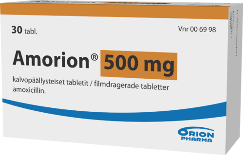 AMORION 500 mg tabletti, kalvopäällysteinen 1 x 30 fol