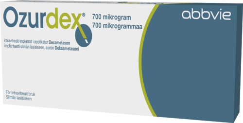 OZURDEX 700 mikrog implantaatti silmän lasiaiseen, asetin 1 x 1 kpl