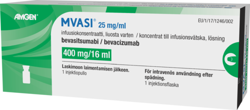 MVASI 25 mg/ml infuusiokonsentraatti, liuosta varten 1 x 16 ml
