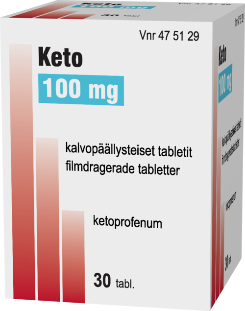 KETO 100 mg tabletti, kalvopäällysteinen 1 x 30 kpl
