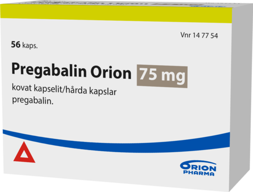 PREGABALIN ORION 75 mg kapseli, kova 1 x 56 fol