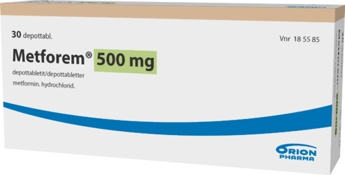 METFOREM 500 mg depottabletti 1 x 30 fol