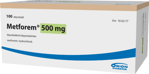METFOREM 500 mg depottabletti 1 x 100 fol