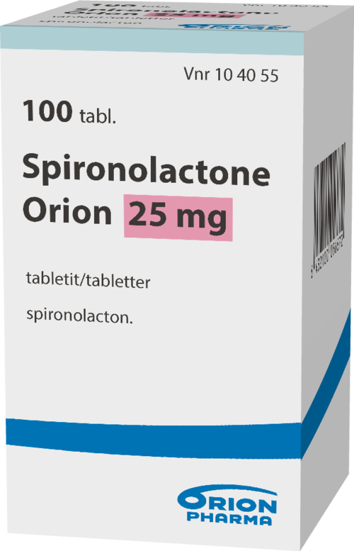 SPIRONOLACTONE ORION 25 mg tabletti 1 x 100 kpl