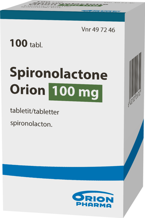 SPIRONOLACTONE ORION 100 mg tabletti 1 x 100 kpl