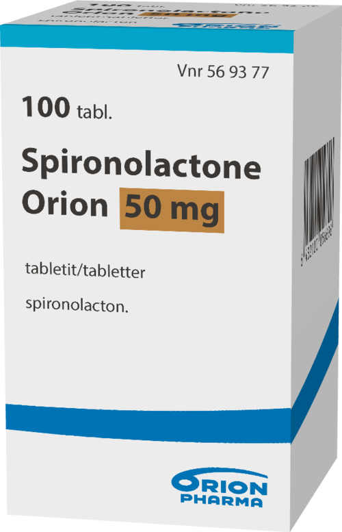SPIRONOLACTONE ORION 50 mg tabletti 1 x 100 kpl
