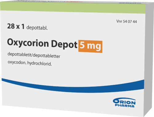 OXYCORION DEPOT 5 mg depottabletti 1 x 28 fol