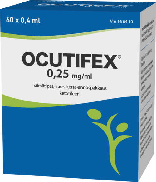OCUTIFEX 0.25 mg/ml silmätipat, liuos, kerta-annospakkaus 60 x 0.4 ml