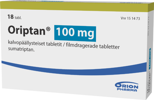 ORIPTAN 100 mg tabletti, kalvopäällysteinen 1 x 18 fol