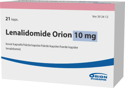 LENALIDOMIDE ORION 10 mg kapseli, kova 1 x 21 fol