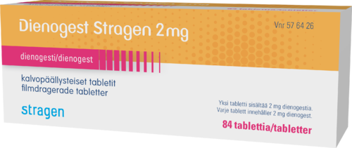 DIENOGEST STRAGEN 2 mg tabletti, kalvopäällysteinen 1 x 84 fol