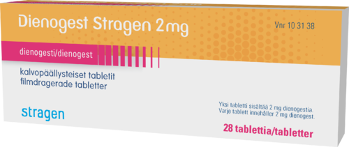 DIENOGEST STRAGEN 2 mg tabletti, kalvopäällysteinen 1 x 28 fol