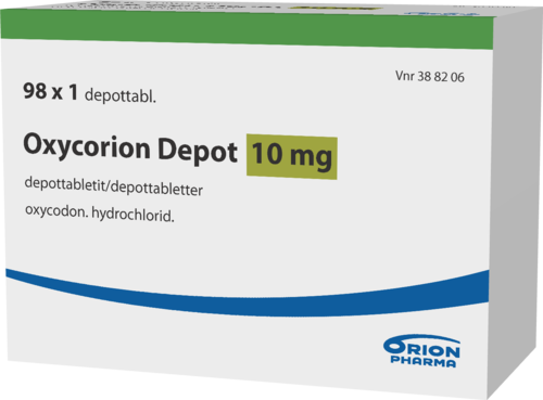 OXYCORION DEPOT 10 mg depottabletti 1 x 98 fol