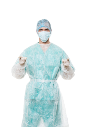 Medrull Surgical Dressing Gown disposable kuitukankainen suojatakki 10 kpl