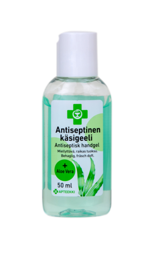 APTEEKKI Antiseptinen käsigeeli + Aloe Vera 50 ml