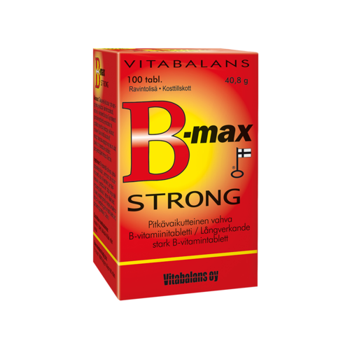 B-MAX STRONG RAVINTOLISÄ, (48505) 100 TABL