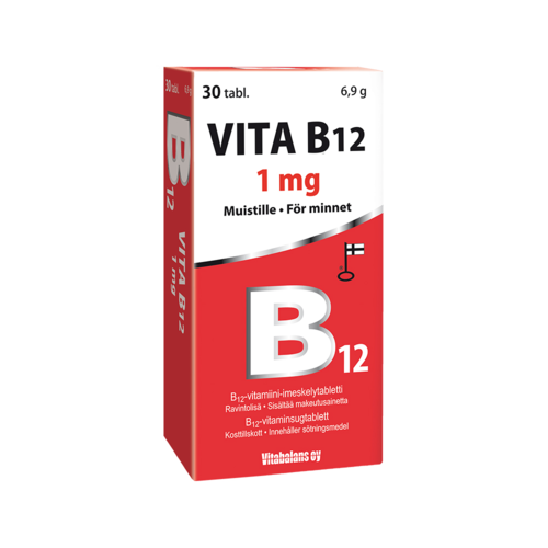 Vita B12 1 mg 30 tabl
