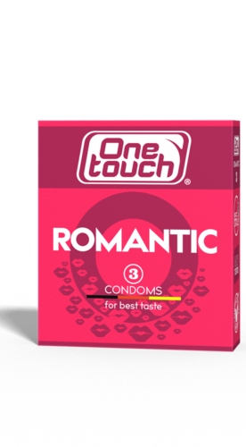 One Touch Romantic mansikanm. kondomit romanttinen tuoksu 3 kpl