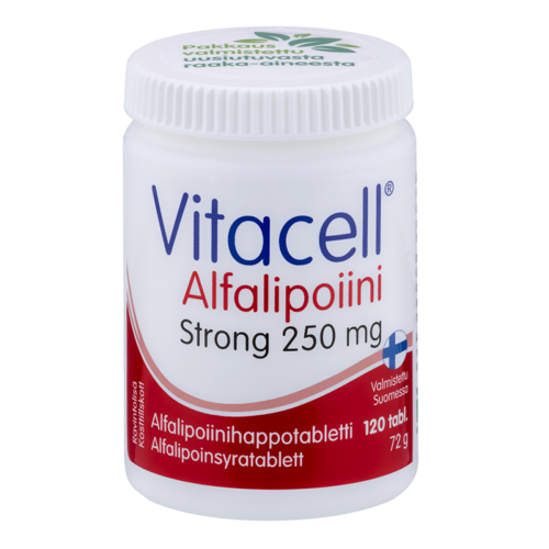 Vitacell Alfalipoiini Strong 250 mg 120 tabl