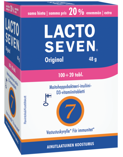Lacto Seven Original kampanjapakkaus 100 + 20 120 tabl