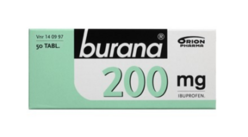 BURANA tabletti, kalvopäällysteinen 200 mg 50 fol