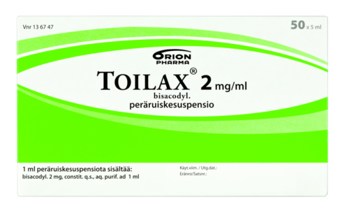 TOILAX peräruiskesuspensio 2 mg/ml 50 x 5 ml