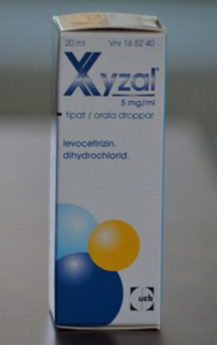 XYZAL tipat, liuos 5 mg/ml 20 ml