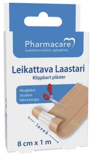 Pharmacare Laastari leikattava 8cmx1m 1 kpl