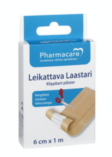 Pharmacare Laastari leikattava 6cmx1m 1 kpl