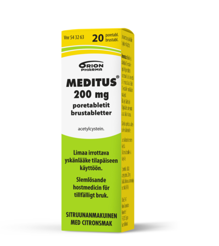 MEDITUS poretabletti 200 mg 20 kpl