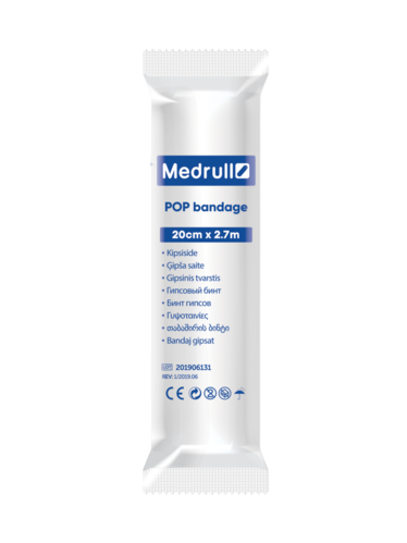 Medrull POP bandage kipsiside 20cm x 2,7m 1 kpl