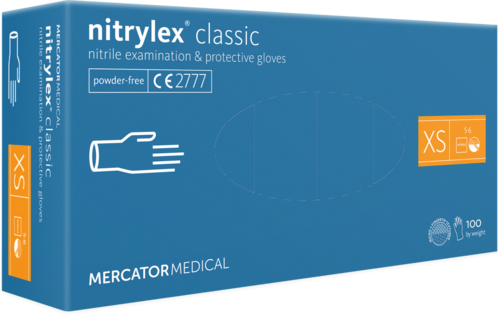 Mercator Nitrylex tutkimuskäsine XS 100 kpl