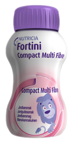 Fortini Compact multi fibre mansikka 4x125 ml