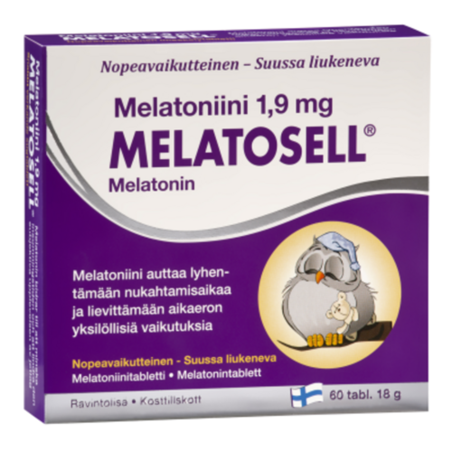 Melatosell Melatoniini 1,9 mg 60 tabl