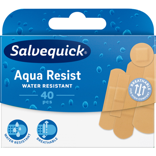 Salvequick Aqua Resist muovilaastari 40 KPL