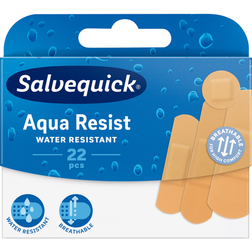 Salvequick Aqua Resist muovilaastari 22 KPL